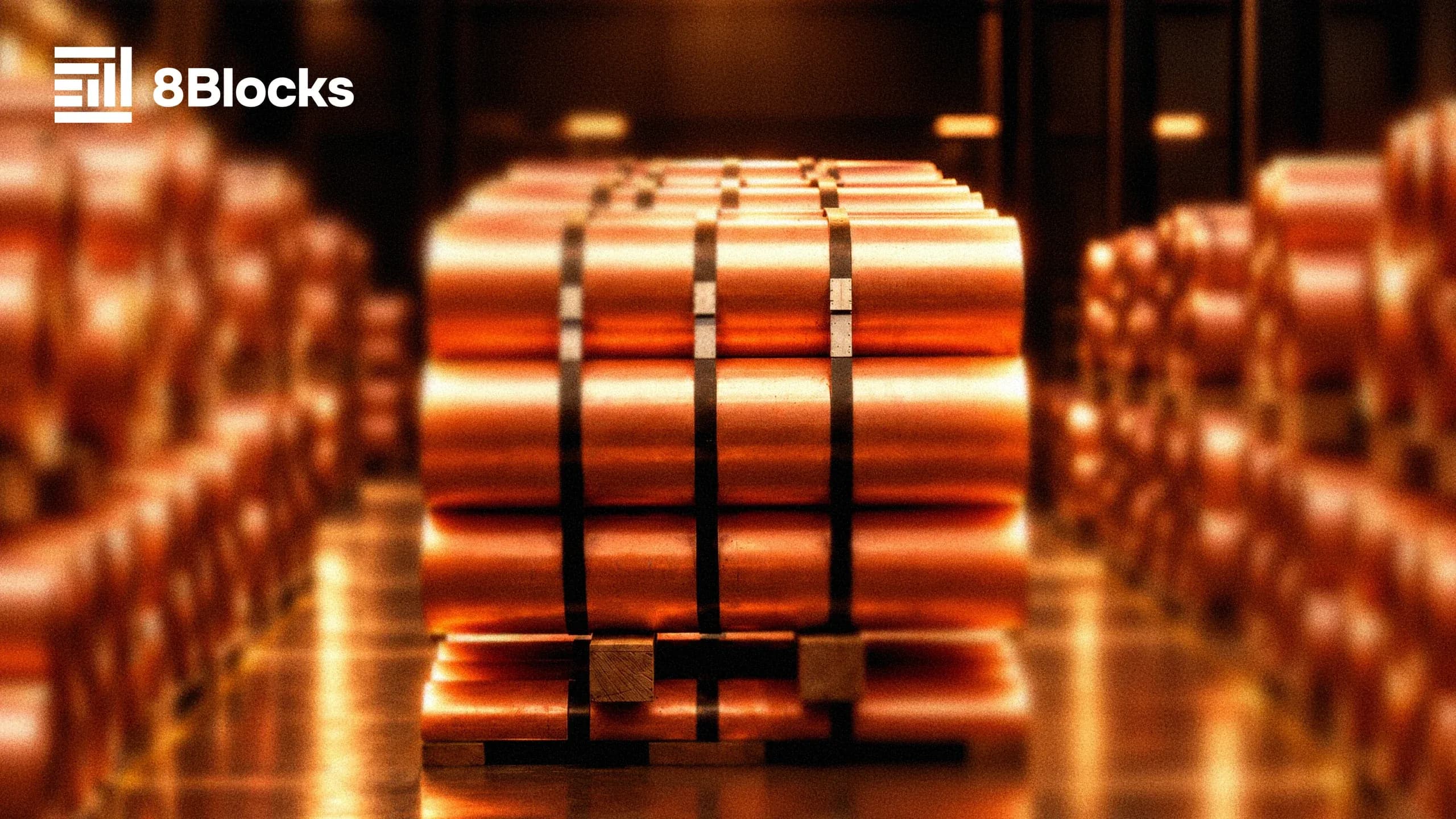Copper in storage — stablecoin collateral